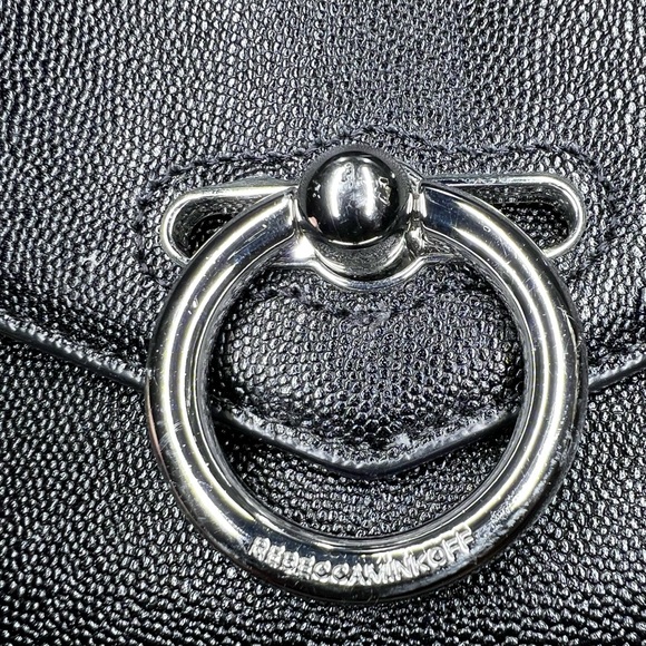 Rebecca Minkoff Black Leather Crossbody Bag. - Picture 4 of 8